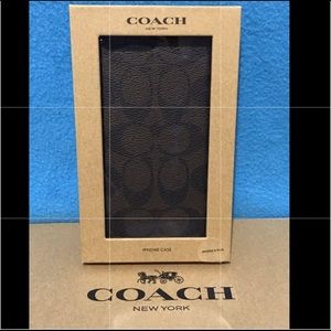 Coach Signature Coated Canvas Phone Case